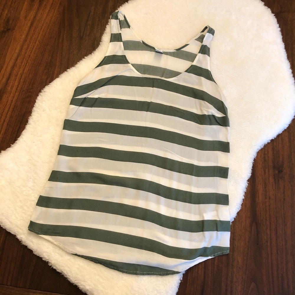 Lightweight striped tank top